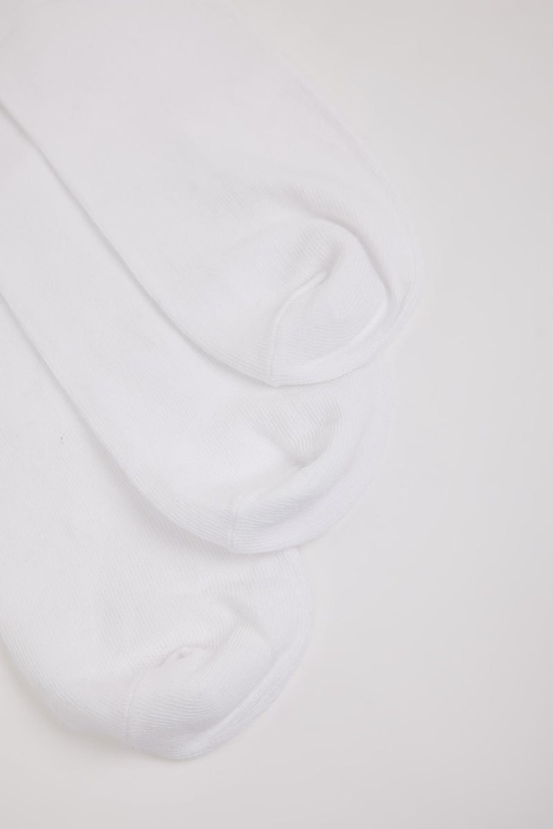 DeFacto White Man Man 3 piece Short Socks Casual - Image 3